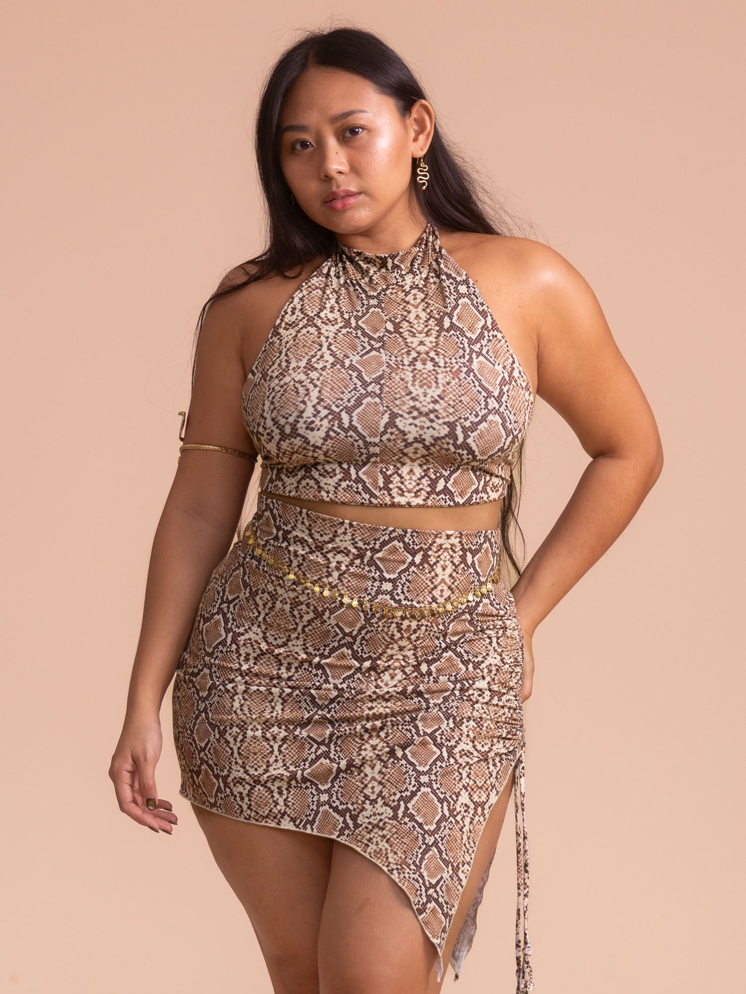 Sienna + Alexa Set - Organic Snake Print