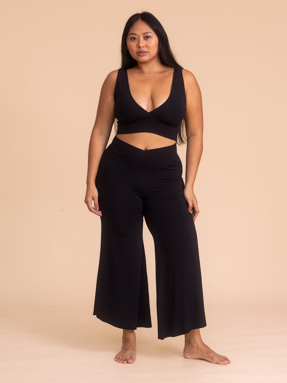 Alora Flare Pant - Black Onyx