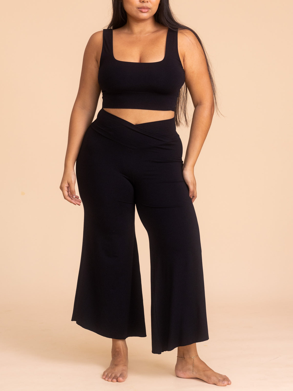 Alora Flare Pant - Black Onyx