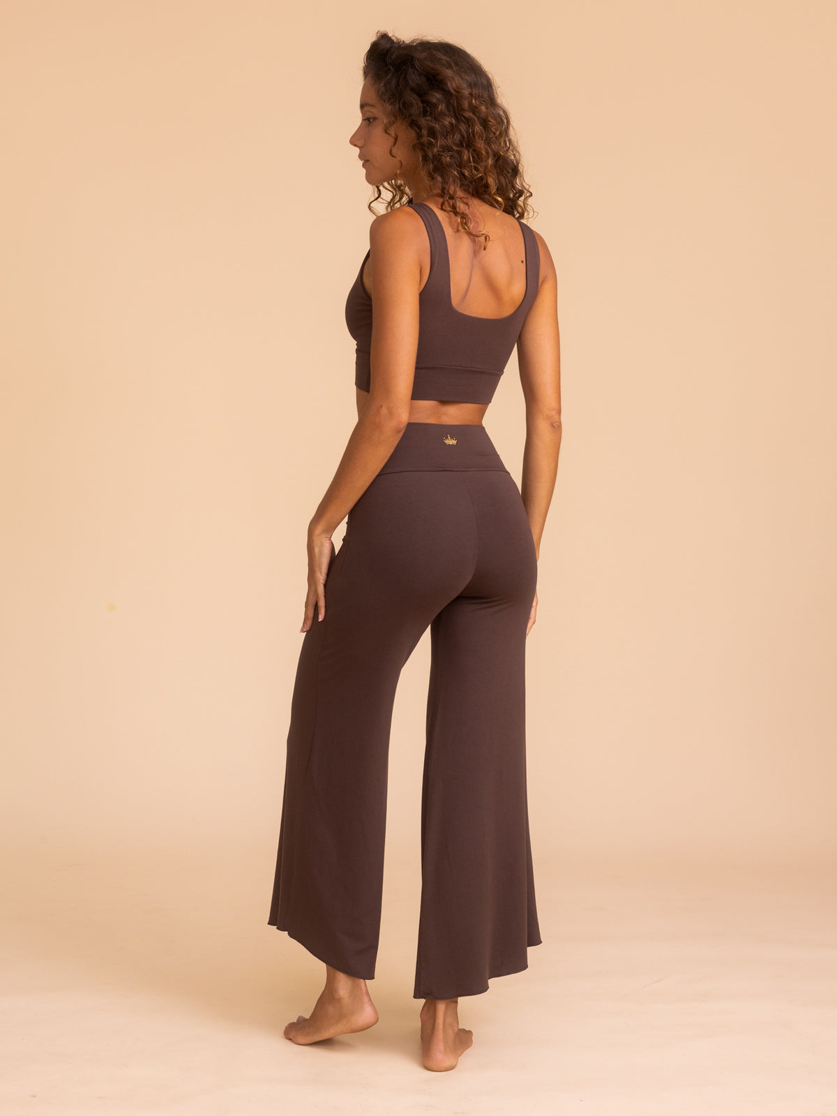 Artemis Reversible Crop Top - Cacao