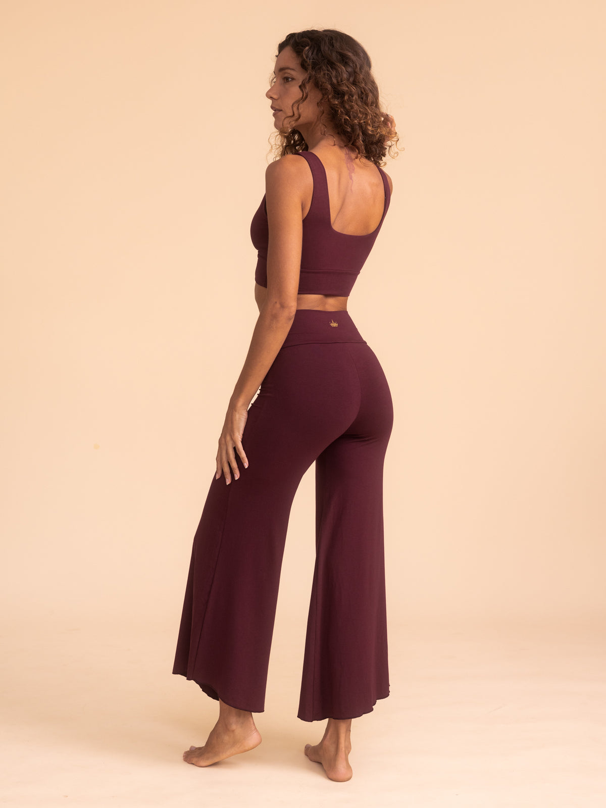 Alora Flare Pant - Cherry Stone