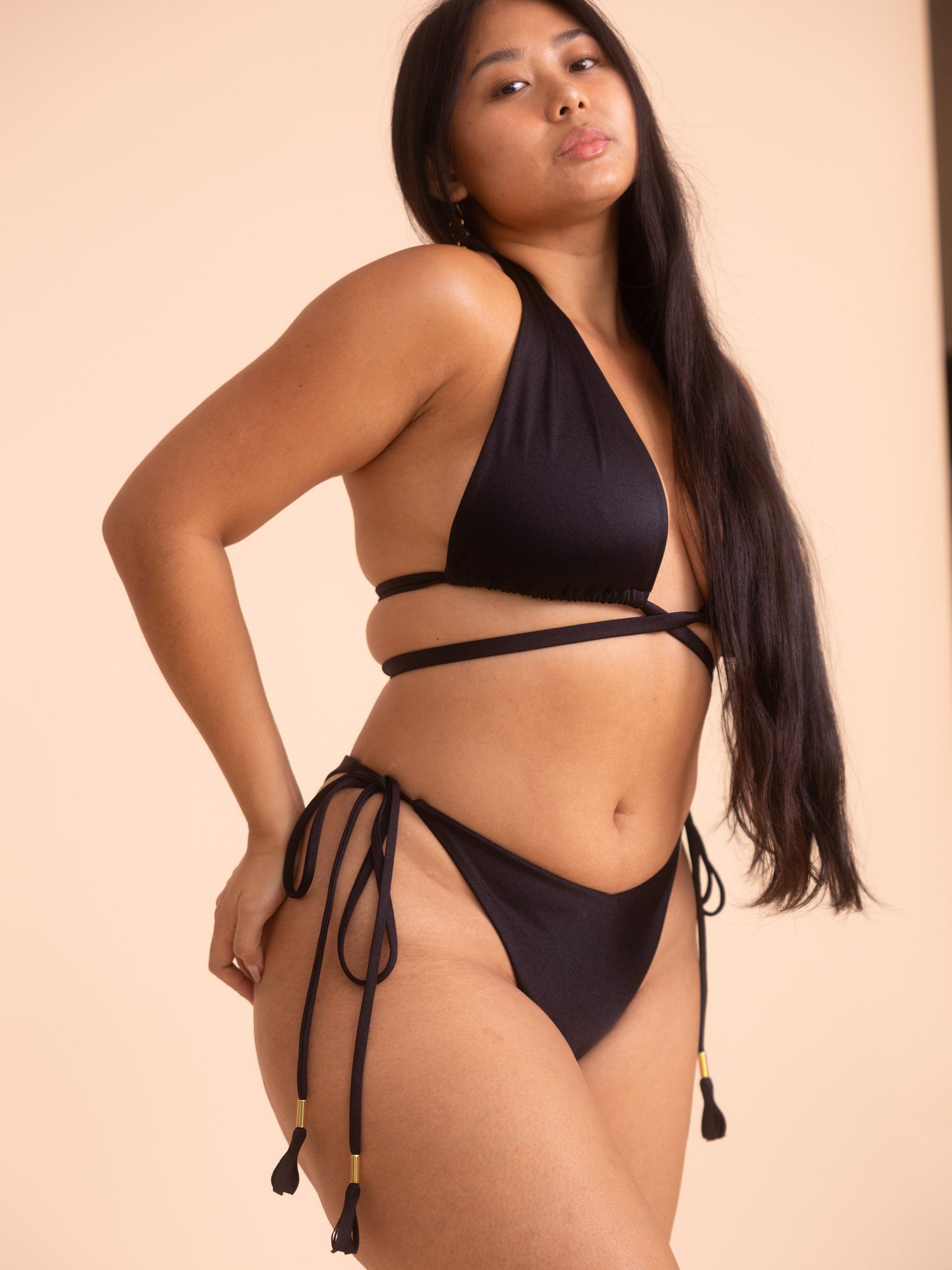 Calypso Bikini Bottom - Black Onyx