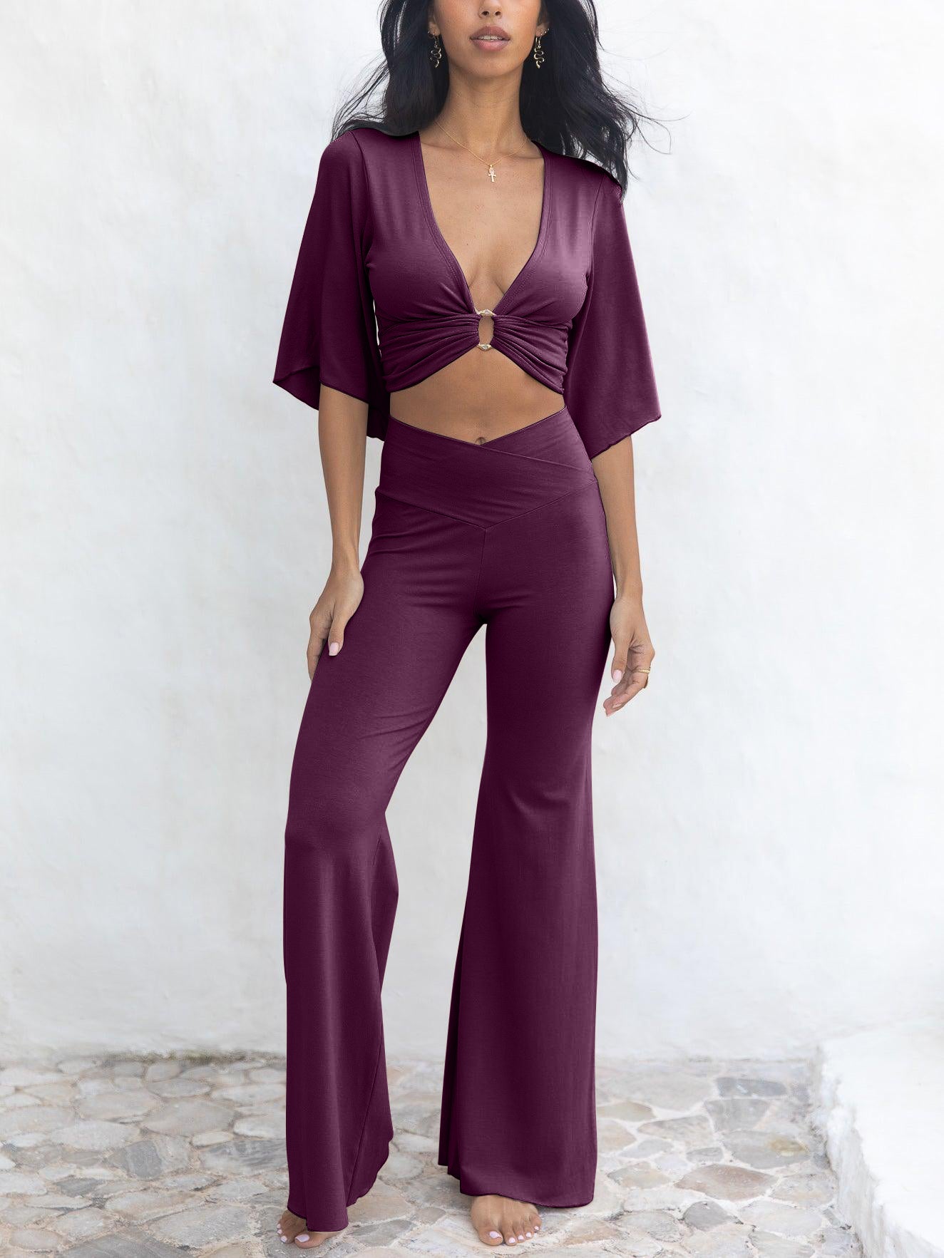 Geisha Top (5-Way) - Amethyst Purple