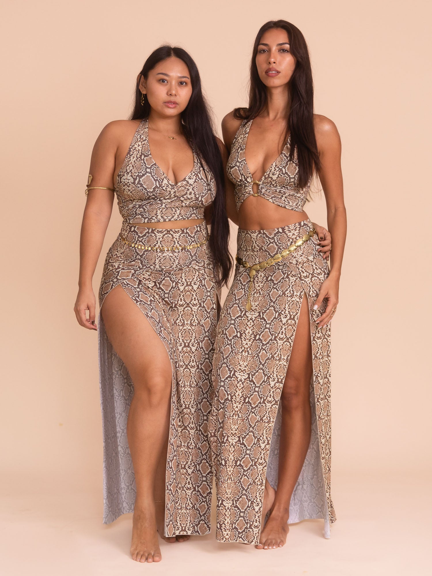Cleopatra + Serpent Set - Organic Snake Print