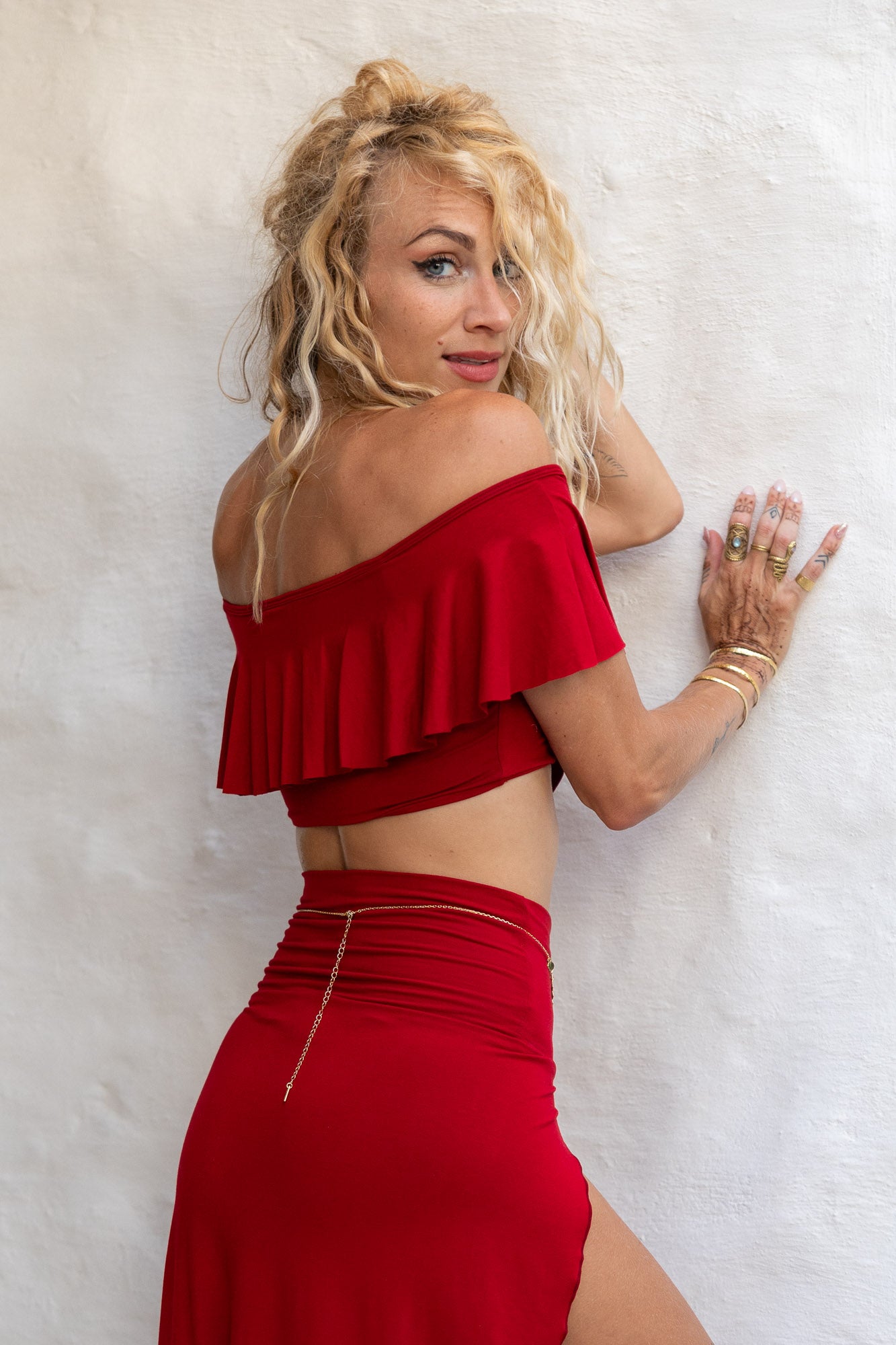 Aphrodite Top - Crimson Red