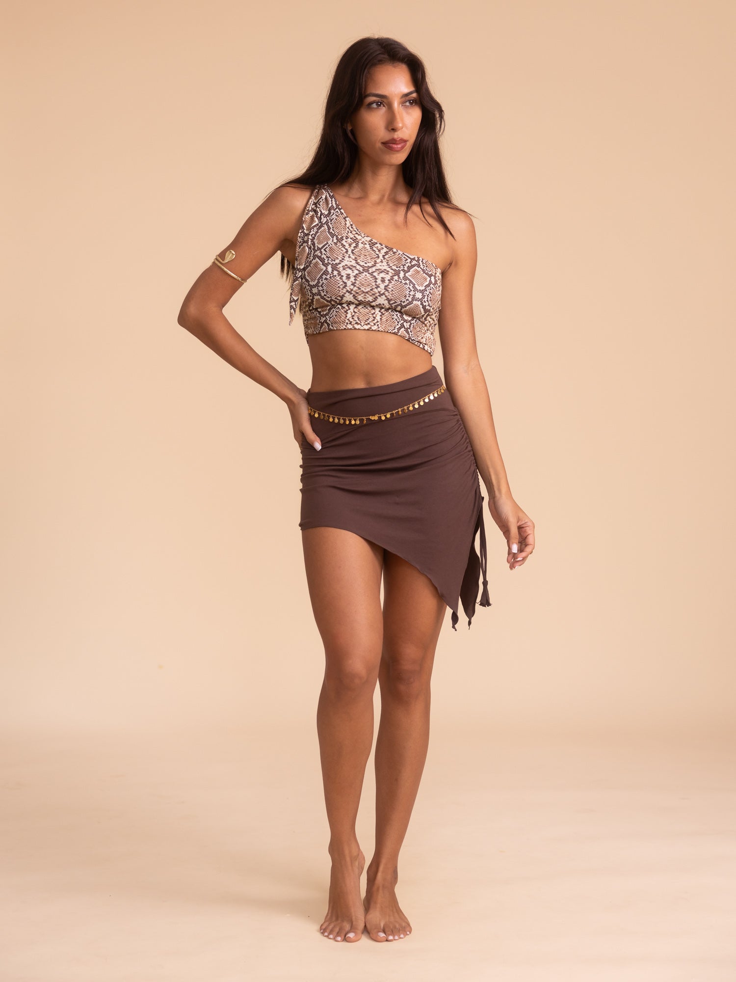 Sienna Mini Skirt - Cacao
