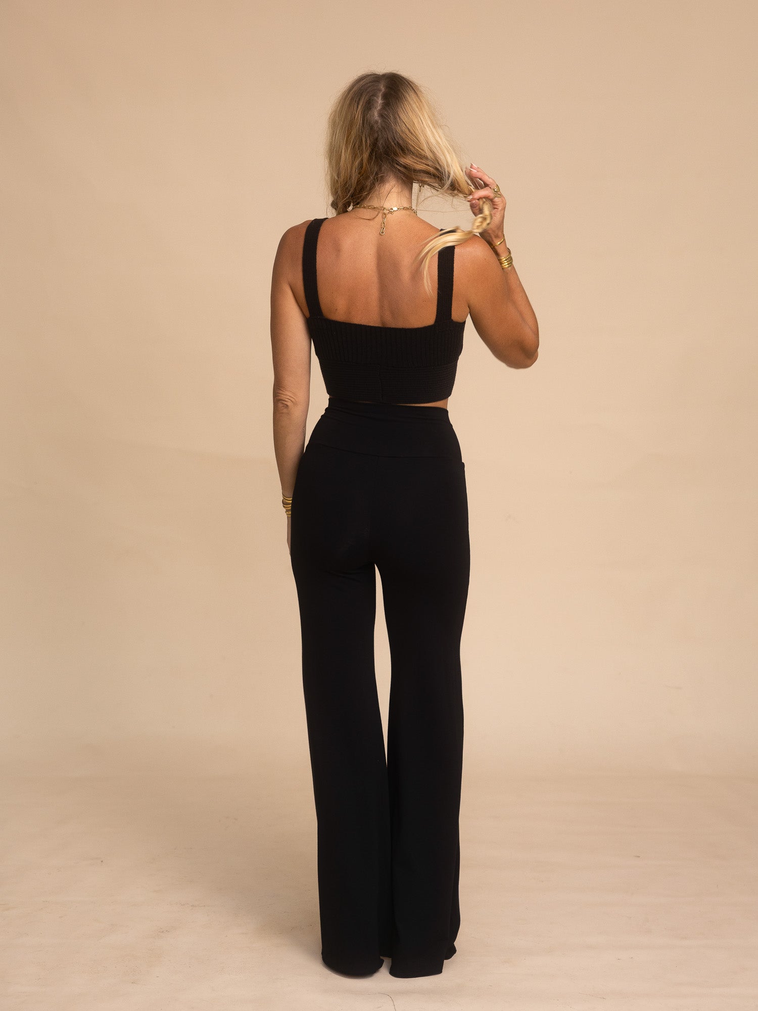 Neptune Knit Top - Black Onyx