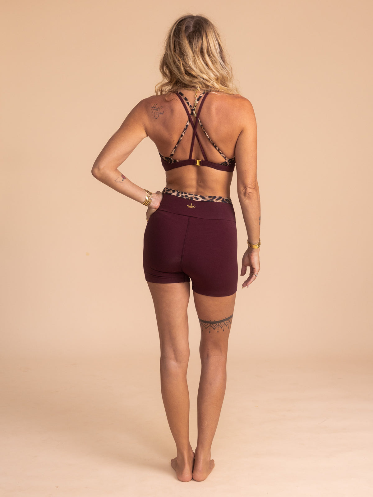 Nova Short - Cherry Stone/Leopard