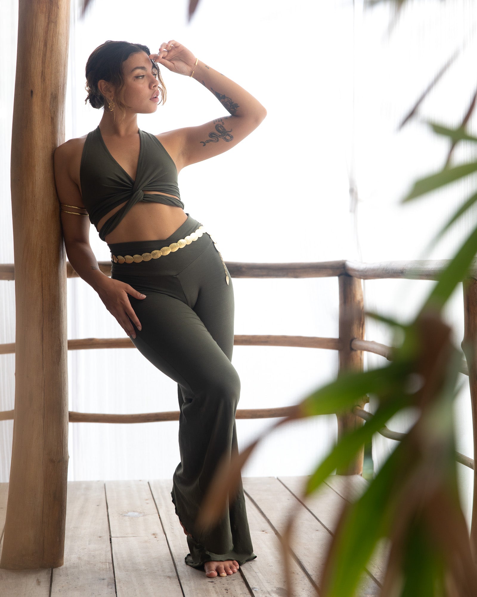 Freya Pant - Forest Jade