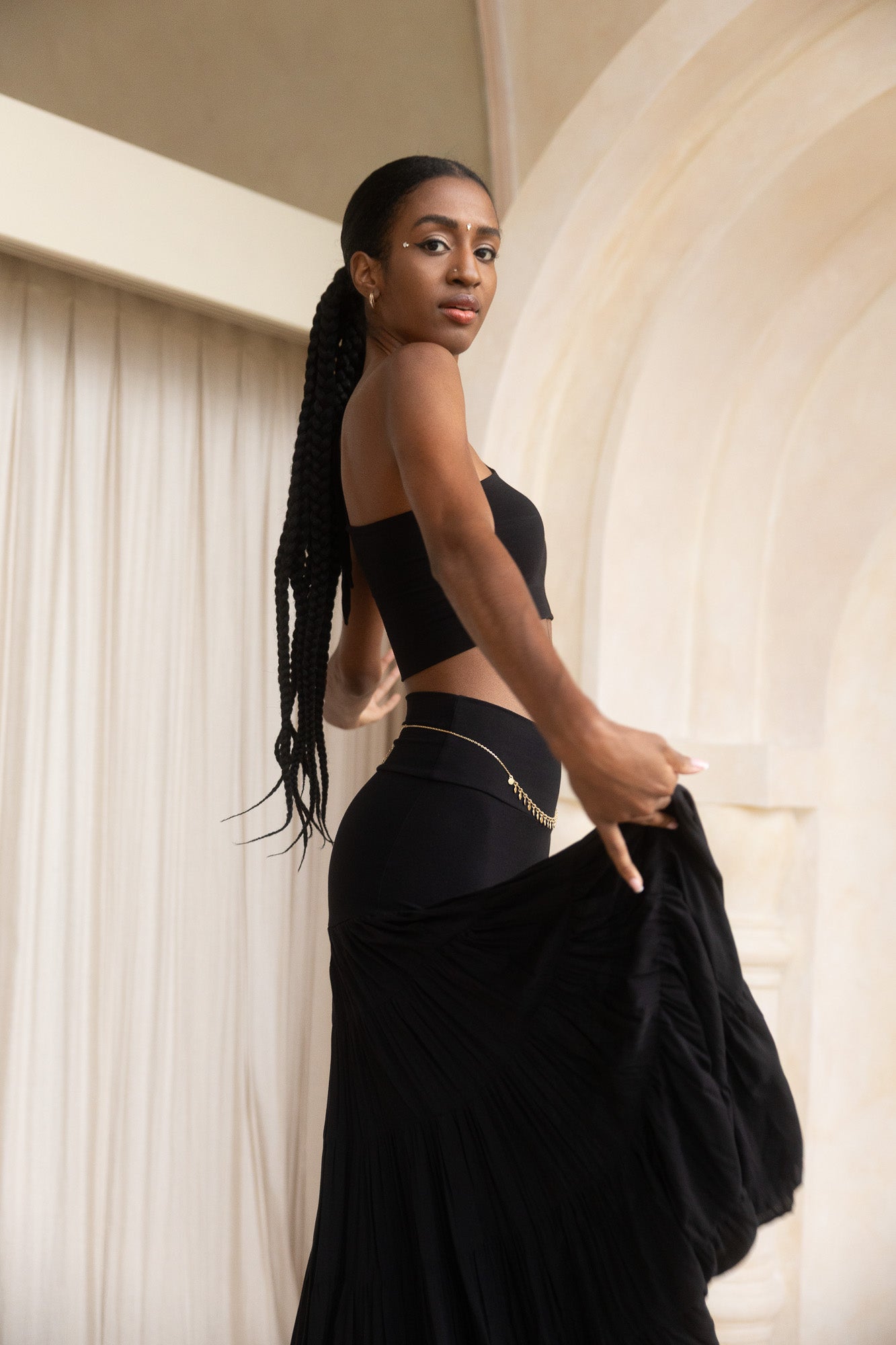 Esme Skirt - Black Onyx