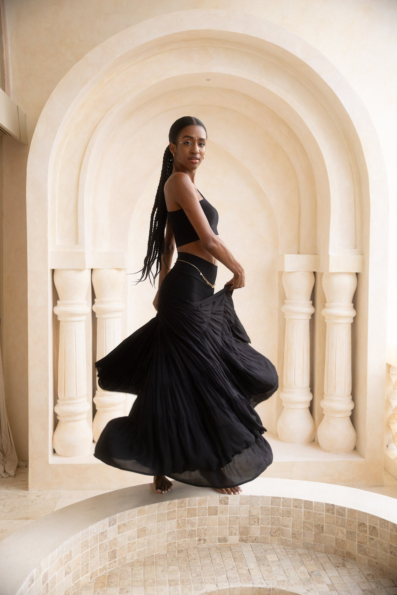 Esme Skirt - Black Onyx