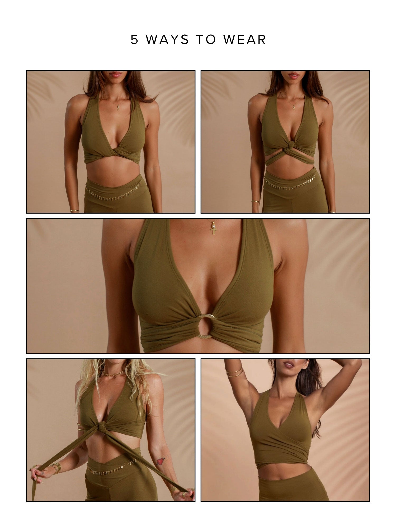 Serpent Top (5-Way) - Olive