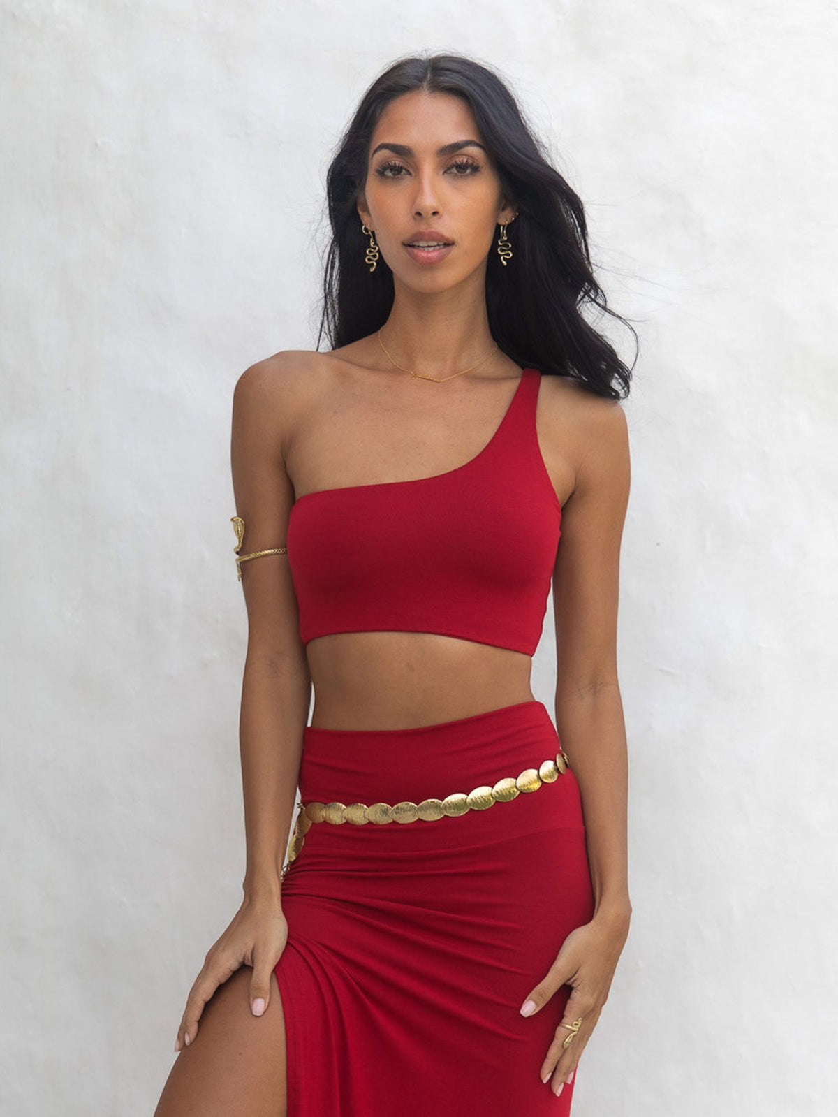 🎁 Zahra Top - Crimson Red (100% off)