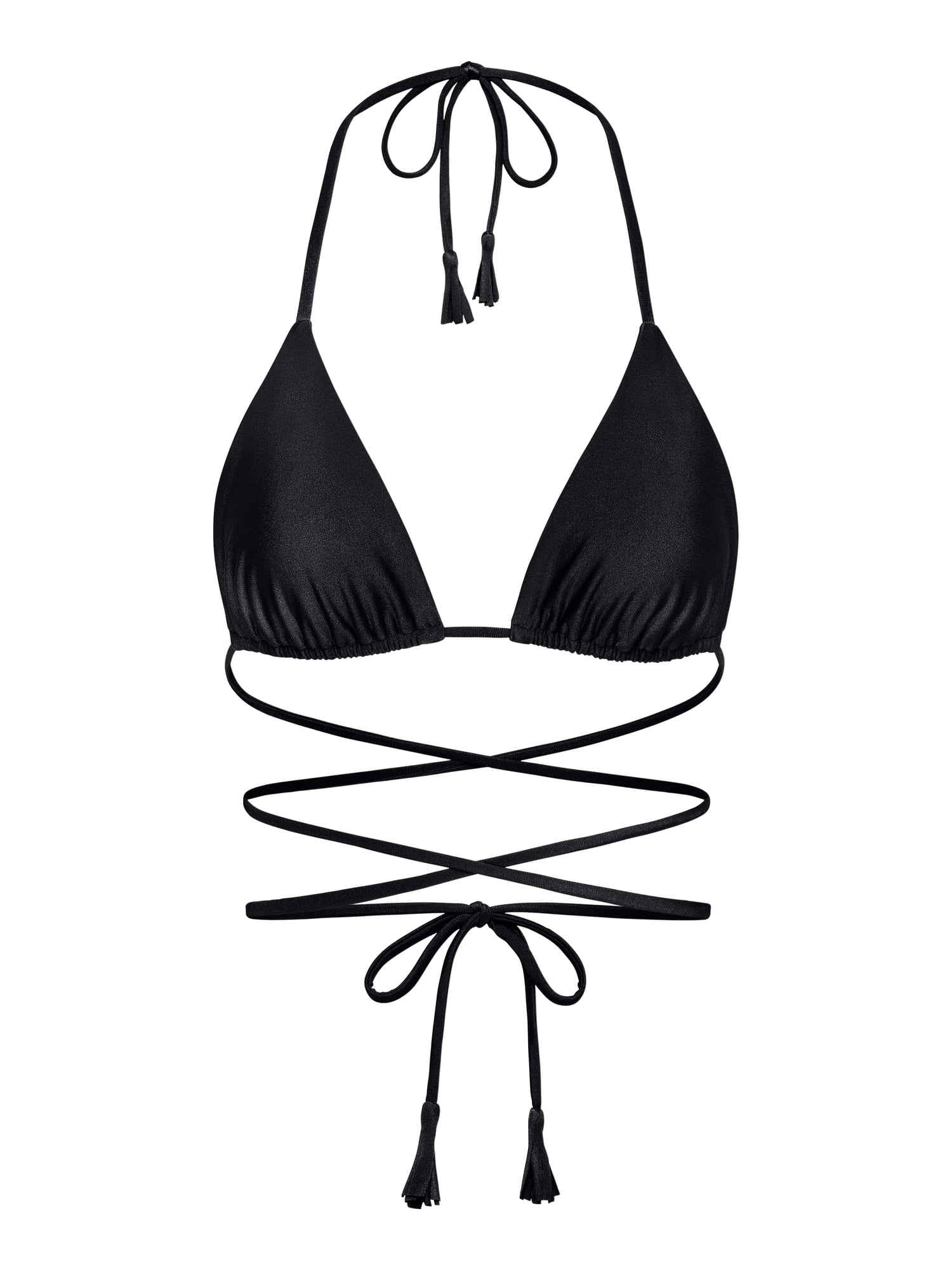 Calypso Bikini Halter Top - Black Onyx