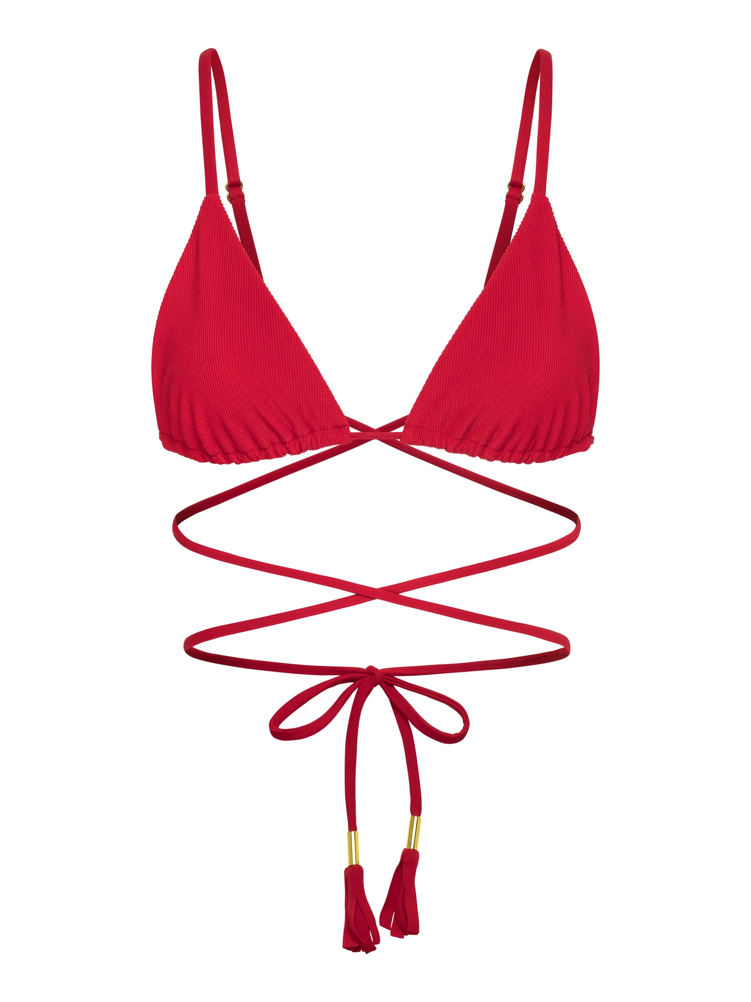 Calypso Bikini Top - Crimson Rose