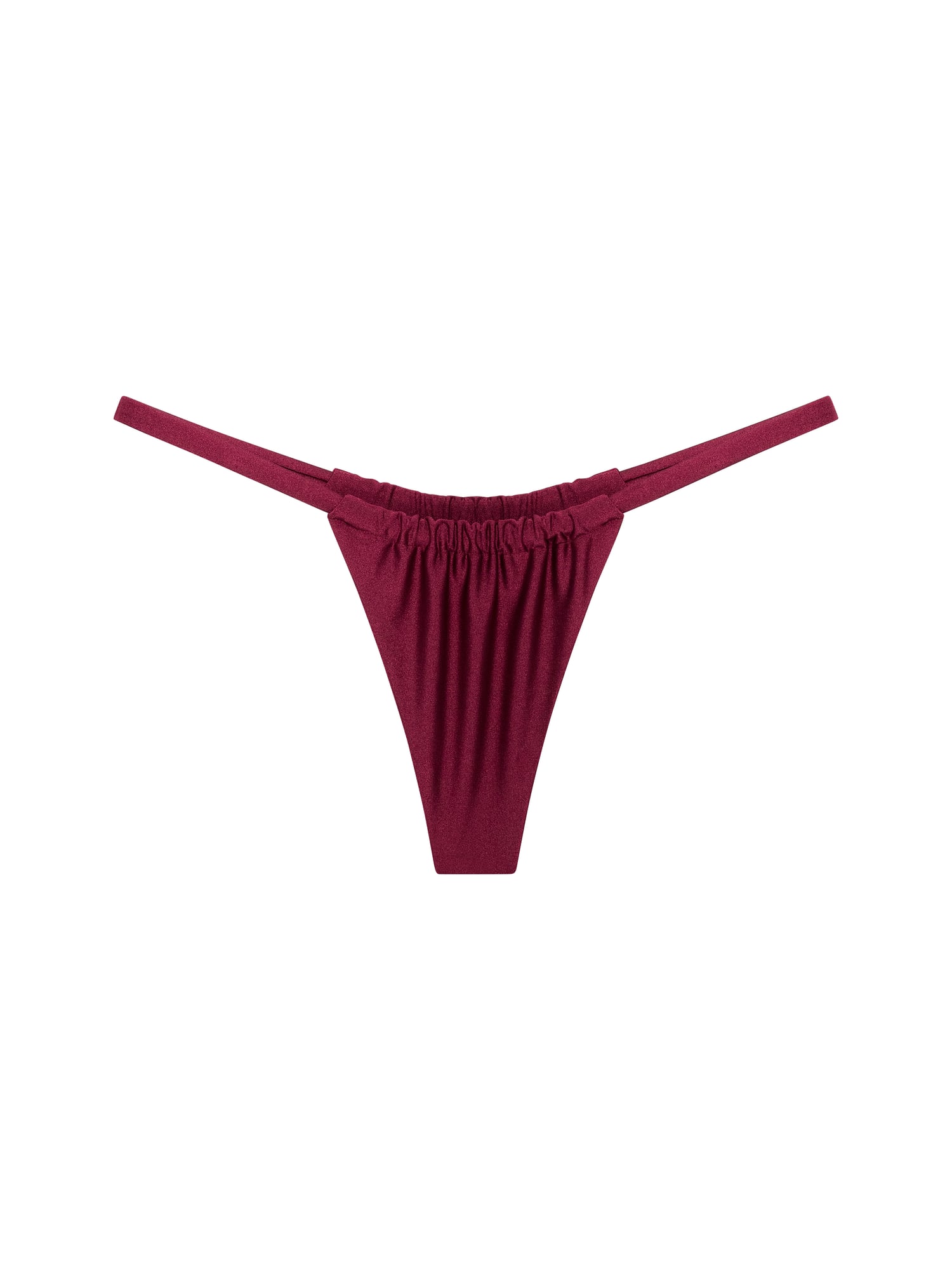 Solara Brazilian Bikini Bottom - Cherry