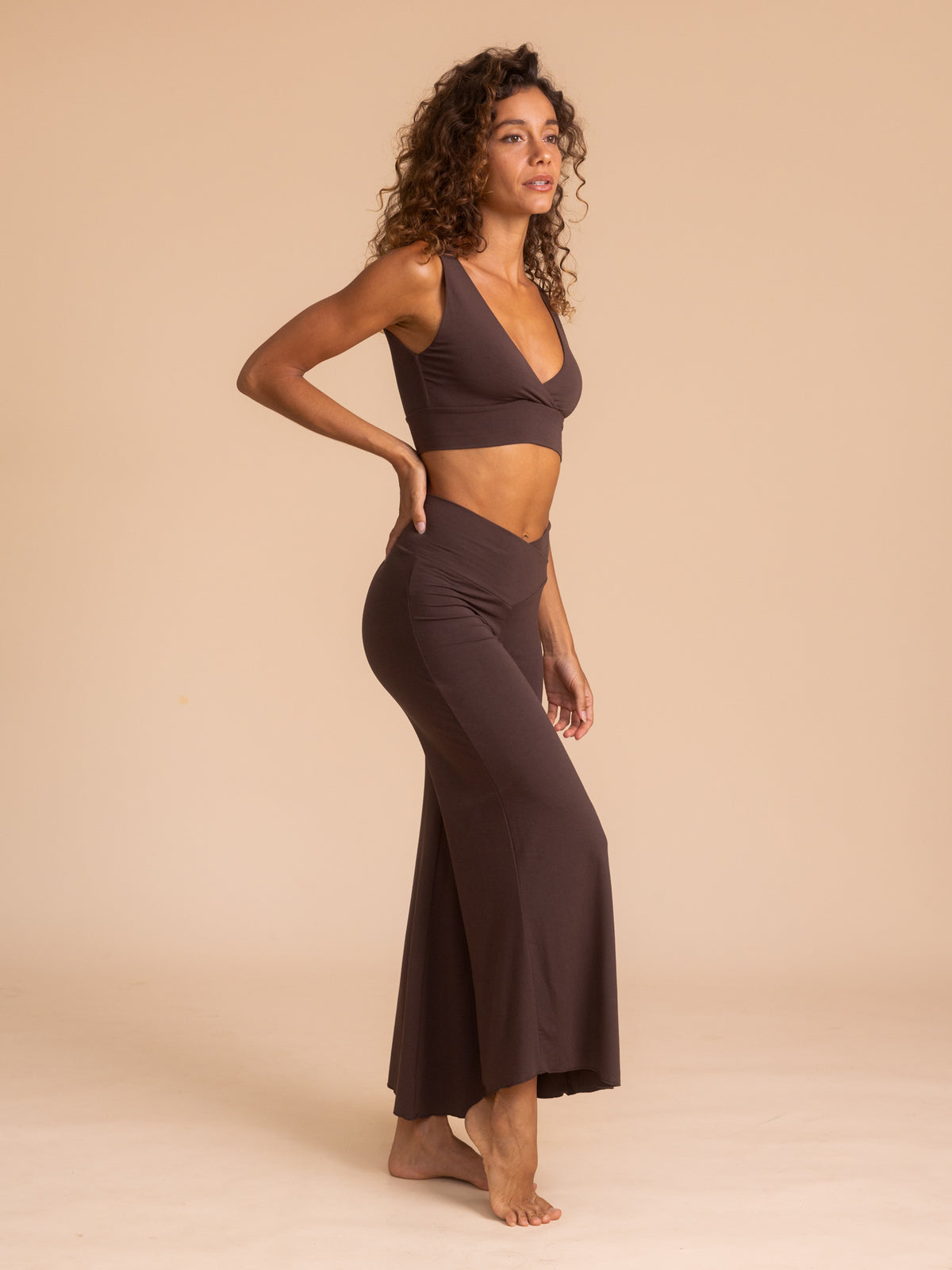 Alora Flare Pant - Cacao
