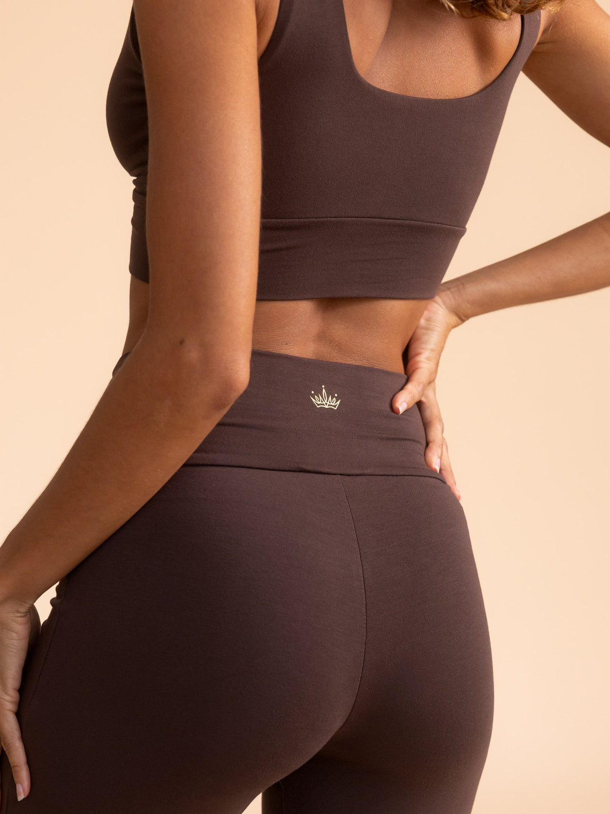 Artemis Reversible Crop Top - Cacao