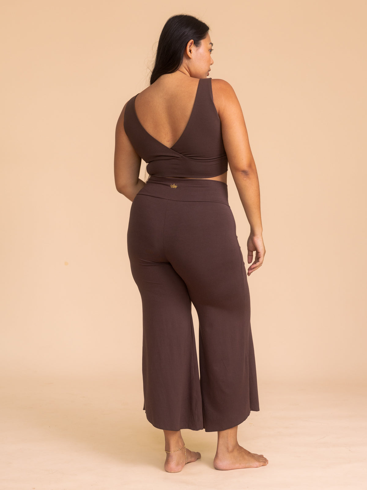 Artemis Reversible Crop Top - Cacao