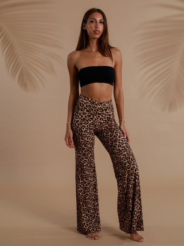 Freya Pant - Organic Leopard
