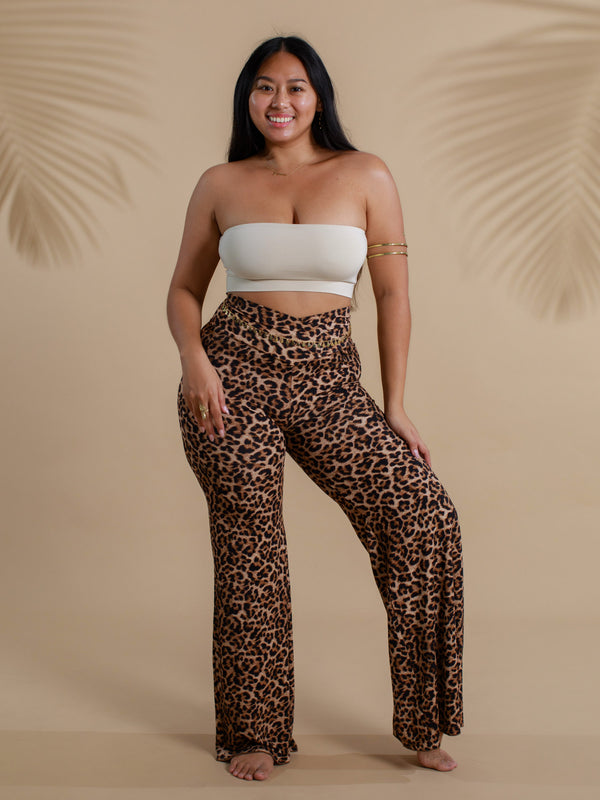 Freya Pant - Organic Leopard