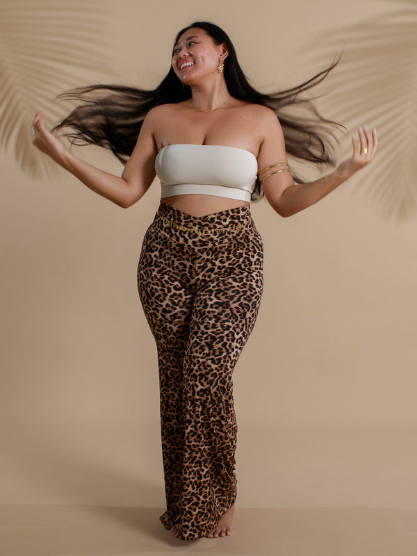 Freya Pant - Organic Leopard