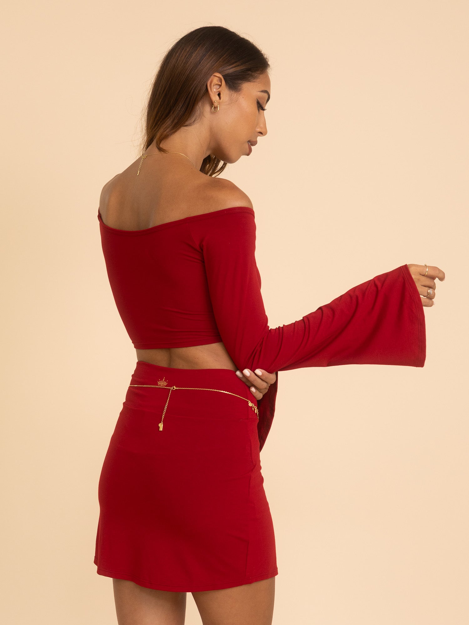 Persephone Top - Crimson Red