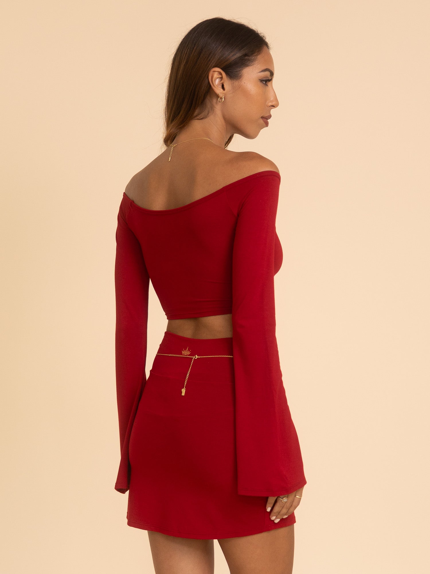 Persephone Top - Crimson Red