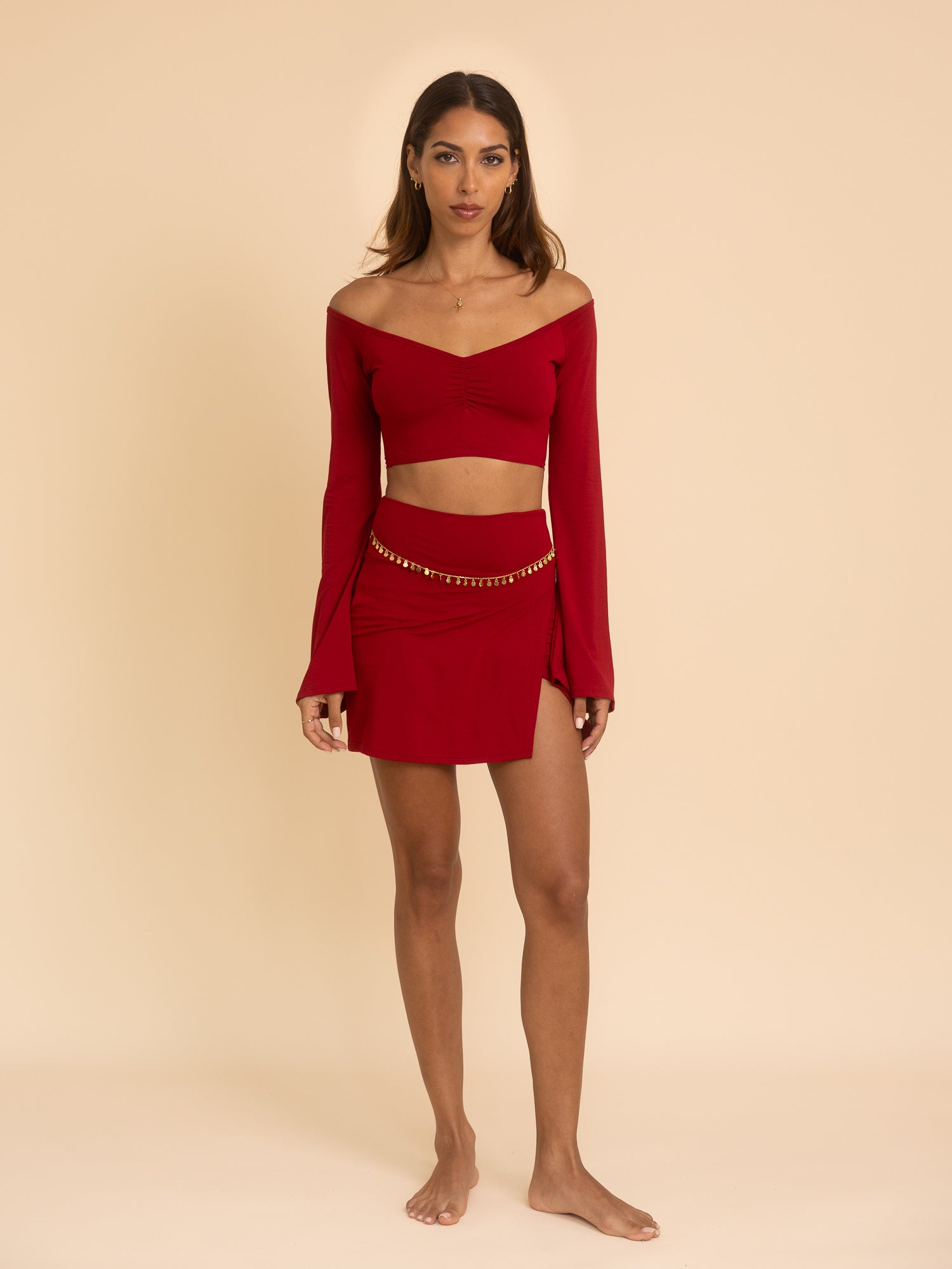 Persephone Top - Crimson Red