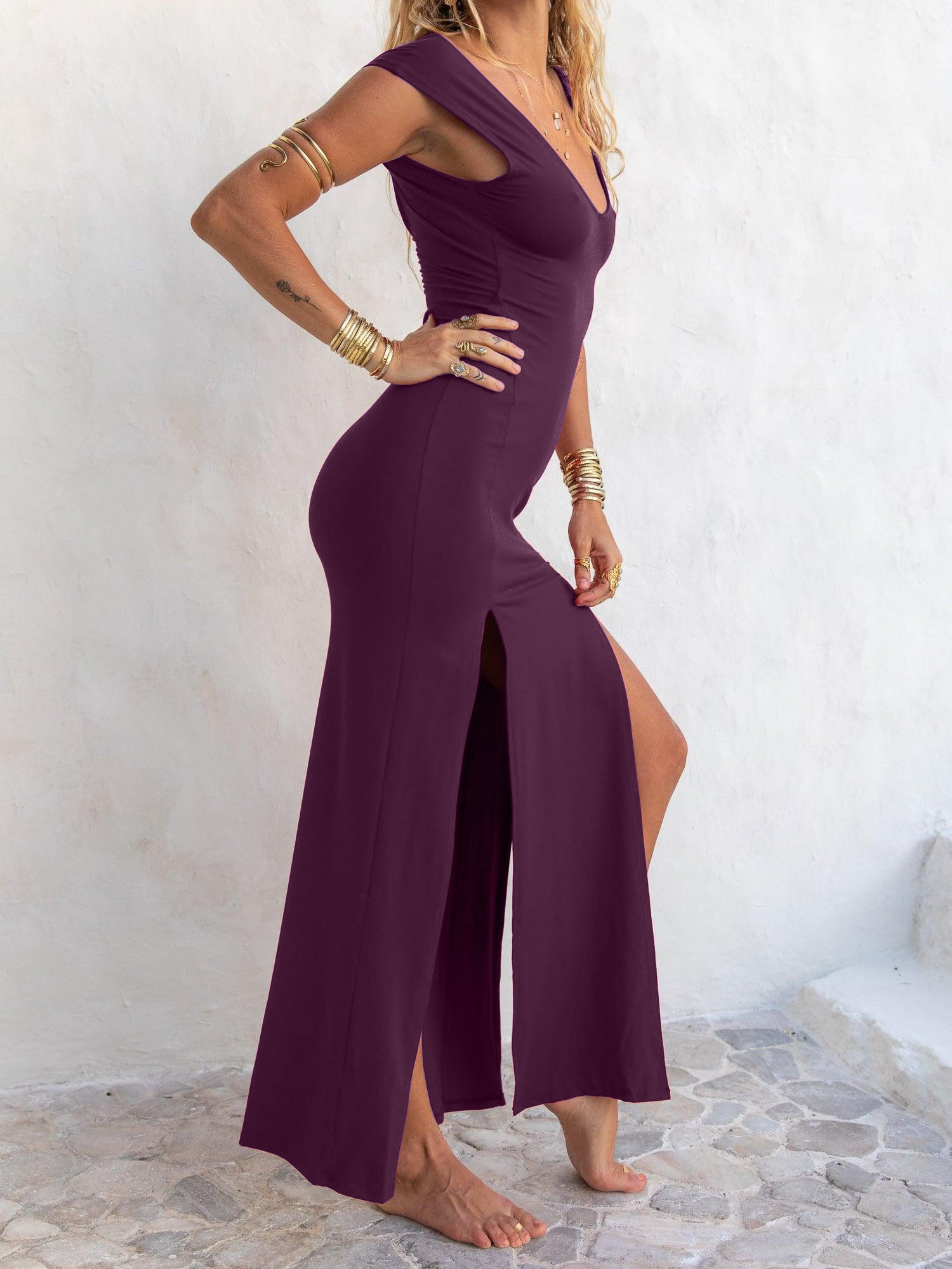 Athena Dress - Amethyst Purple