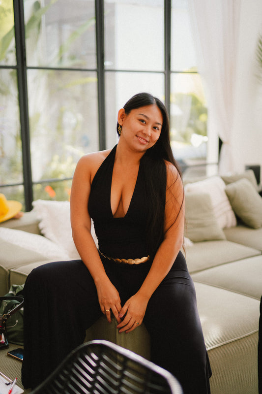 Long Celeste Top - Black Onyx