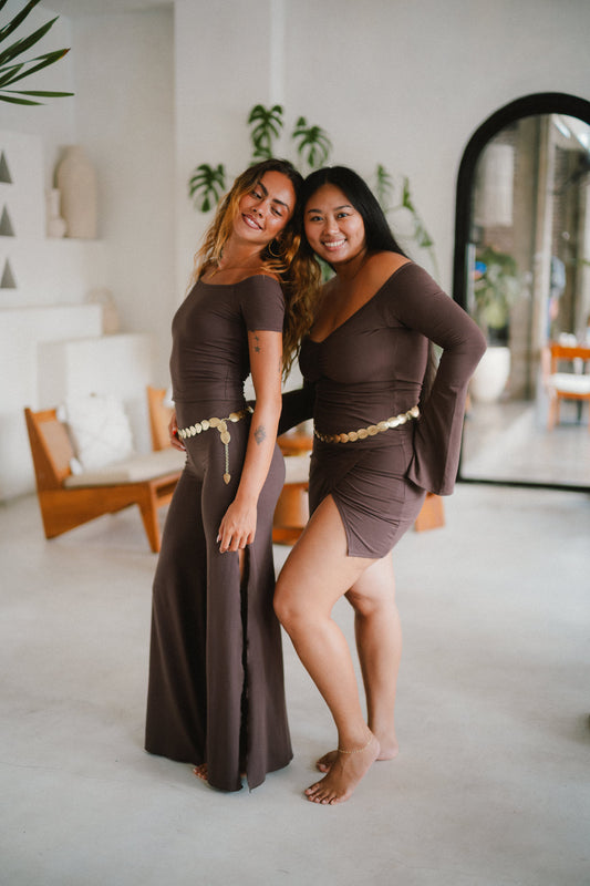 Long Savaya Top - Cacao