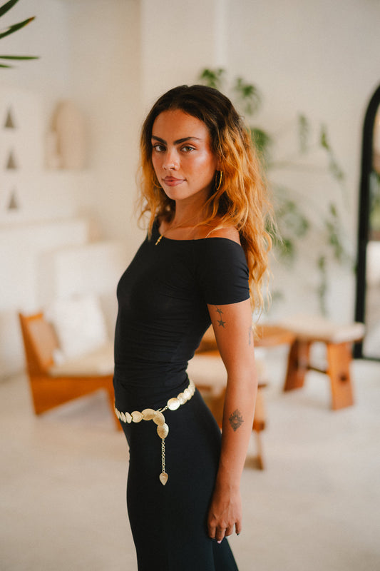 Long Savaya Top - Black Onyx