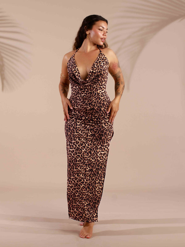 Lexi Dress - Organic Leopard