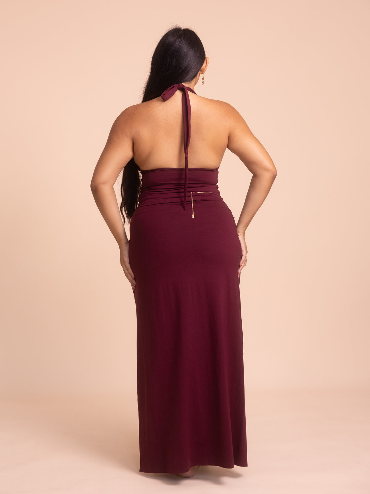 Long Celeste Top - Cherry Stone