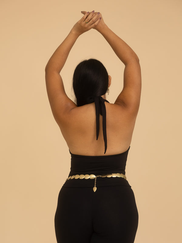 Long Celeste Top - Black Onyx