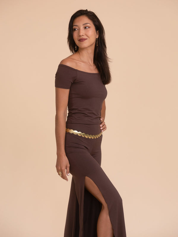 Long Savaya Top - Cacao