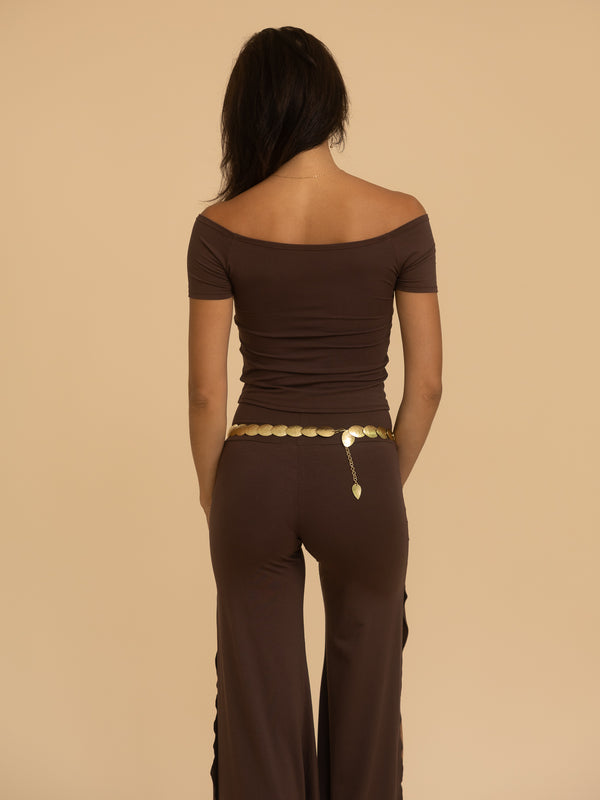 Long Savaya Top - Cacao