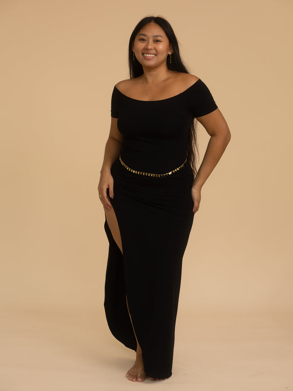 Long Savaya Top - Black Onyx