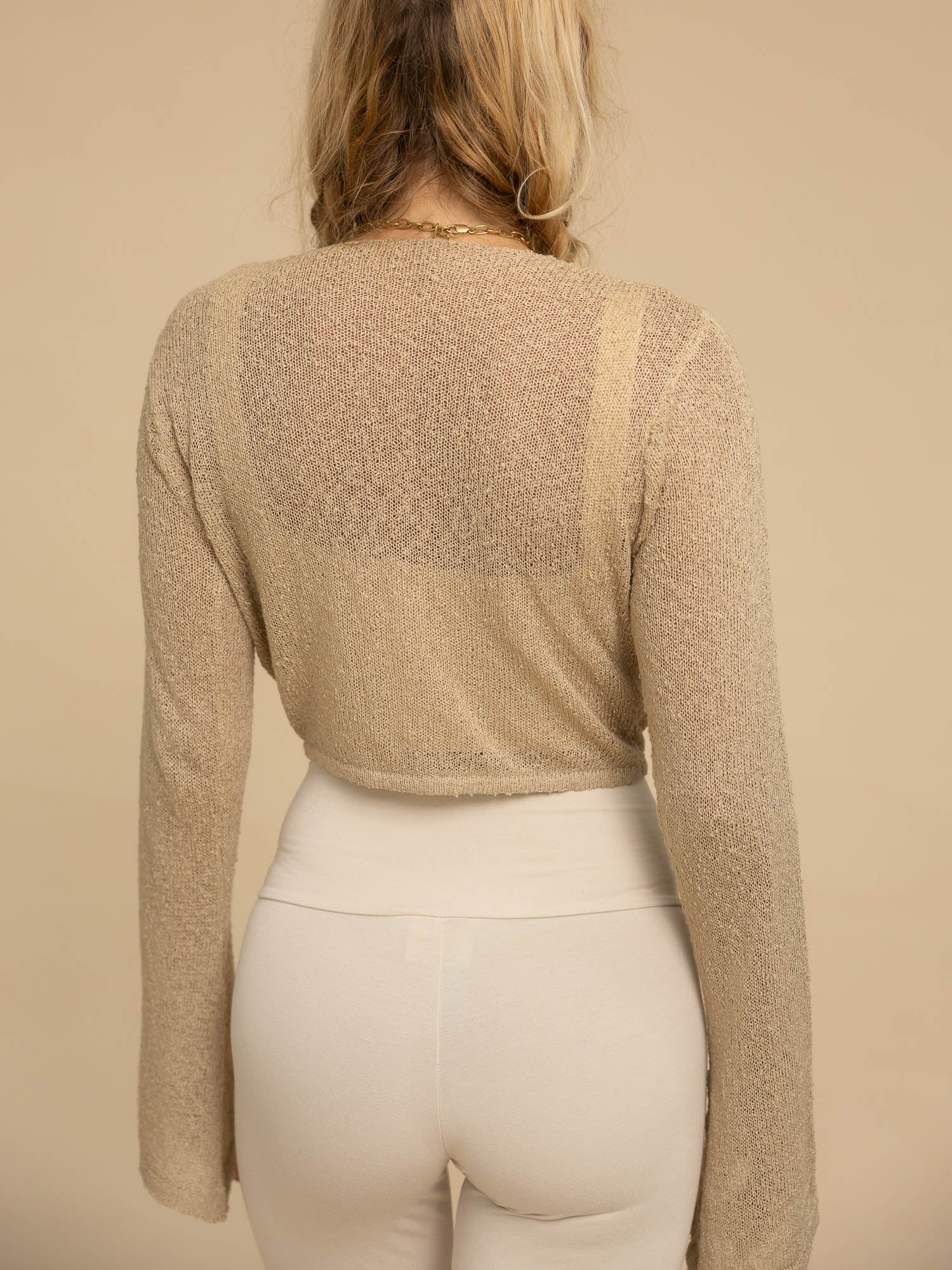 Olivia Knit Top (4-Way) - Ancient Sand