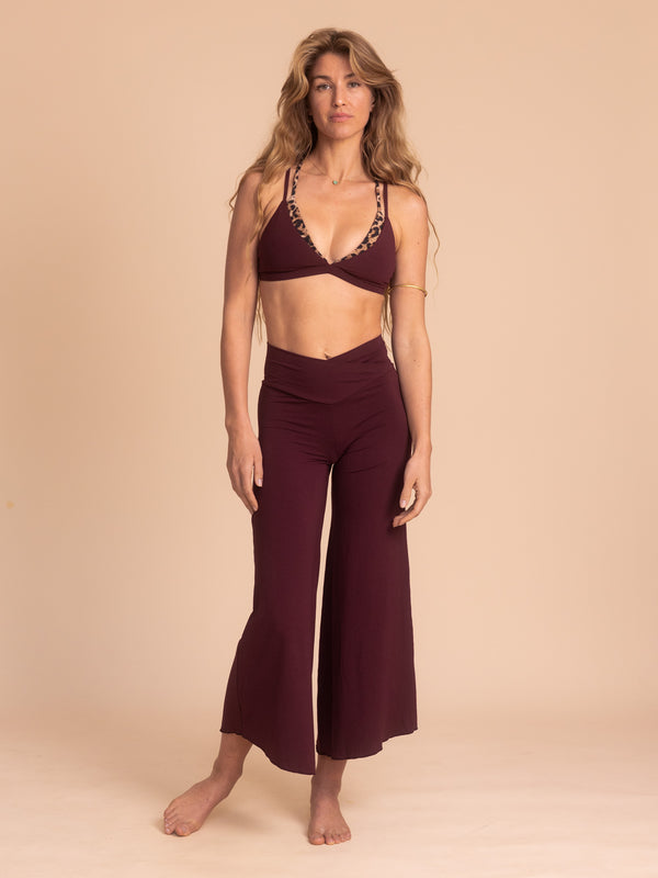 Alora Flare Pant - Cherry Stone