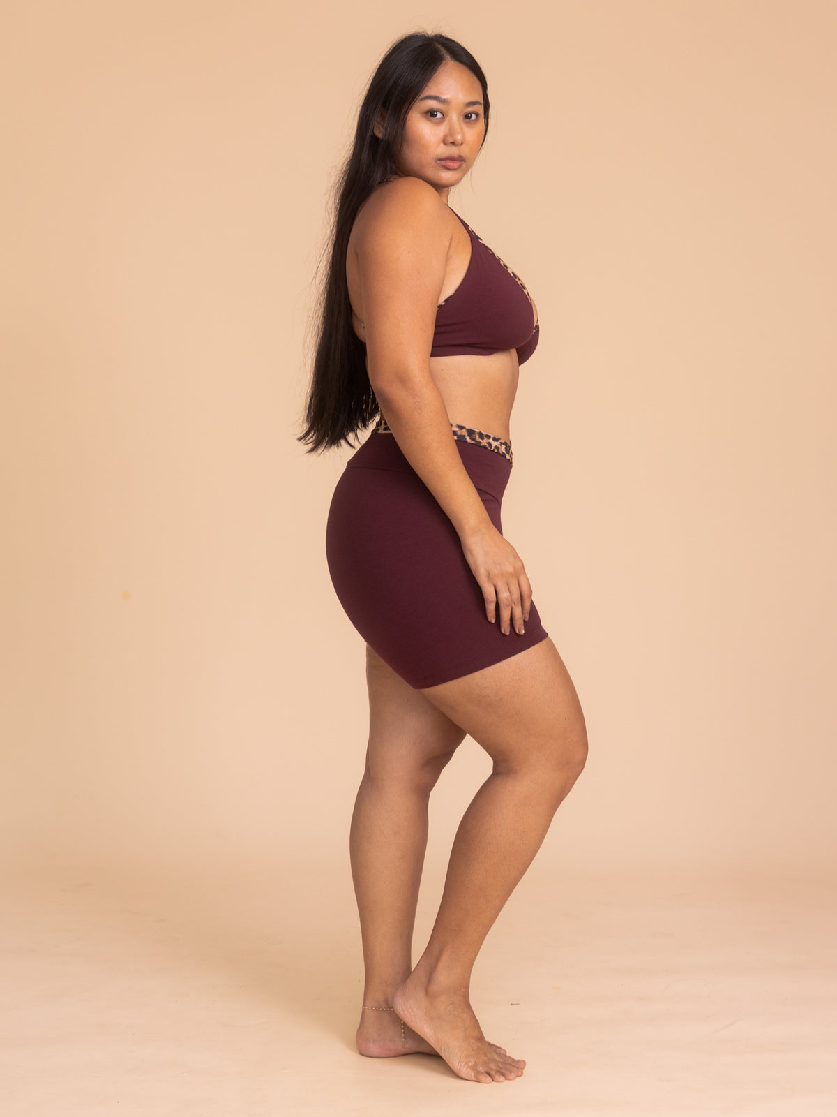 Nova Short - Cherry Stone/Leopard