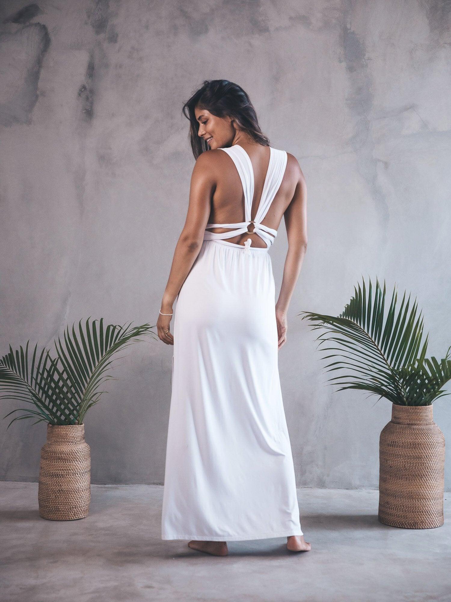 Aurora Infinity Dress - White Quartz