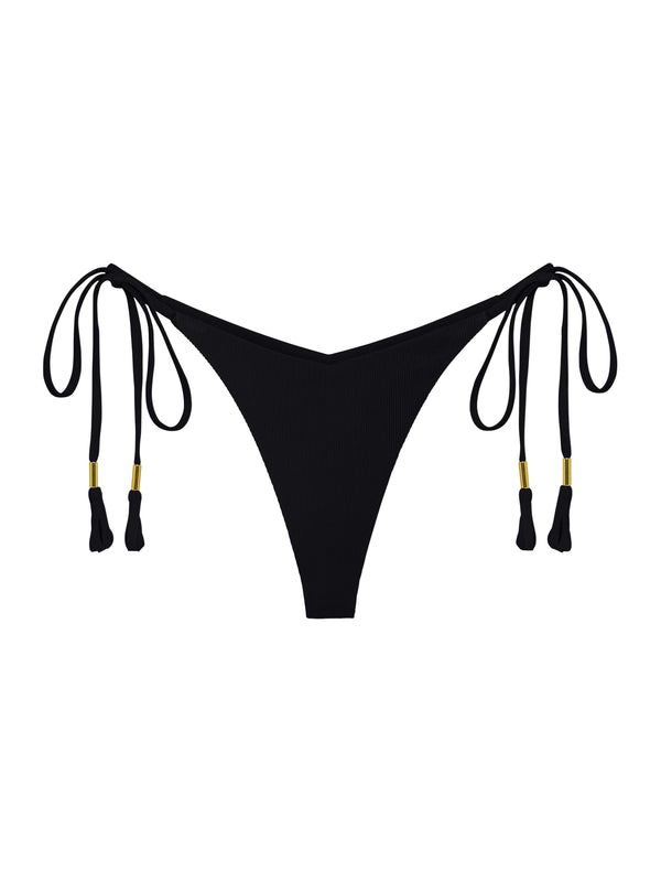 Calypso Bikini Bottom - Shiny Black