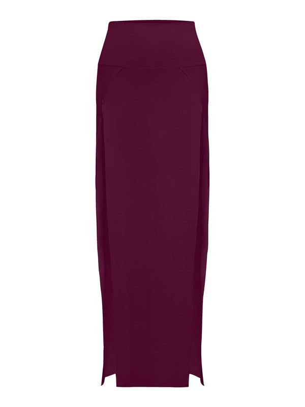 Cleopatra Slit Skirt - Amethyst Purple