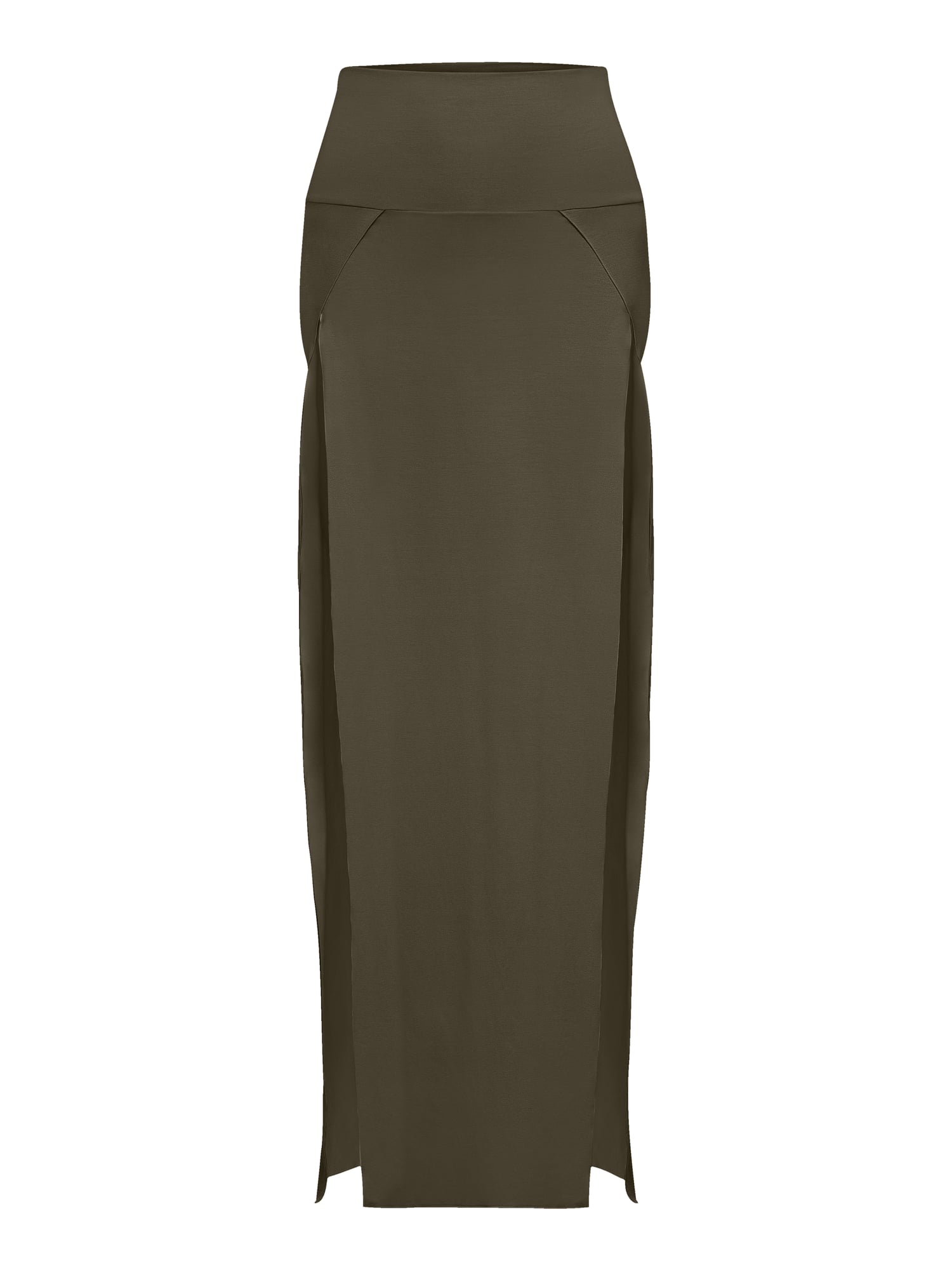 Cleopatra Slit Skirt - Forest Jade