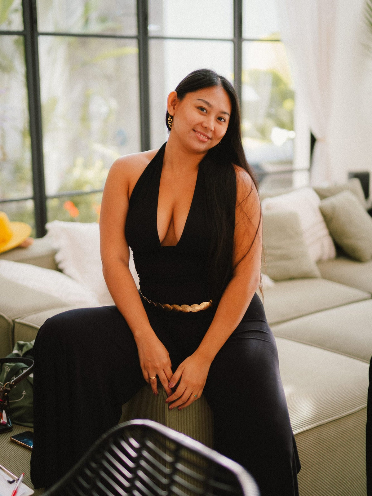 Long Celeste Top - Black Onyx