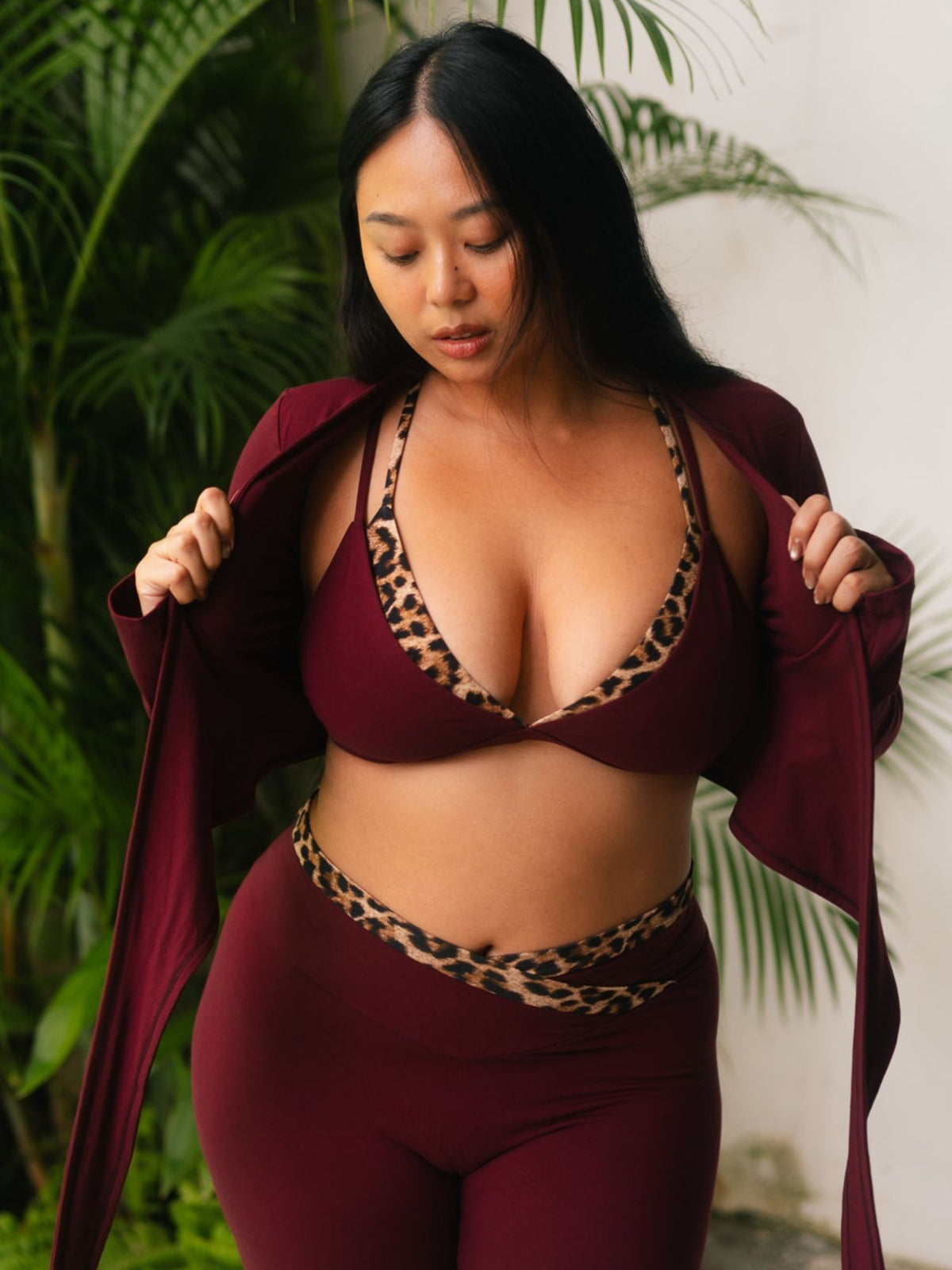 Nova Top - Cherry Stone / Leopard